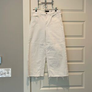 Banana Republic high-rise wide leg cropped denim